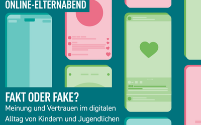 Online-Elternabend zu Desinformation am 24. Juni. Fakt oder Fake? Meinung und Vertrauen im digitalen Alltag von Kindern und Jugendlichen; Bild: LFM NRW 