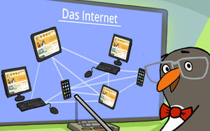 Bild aus dem Lernmodul "So funktioniert das Internet - die Technik"; Bild: Internet-ABC