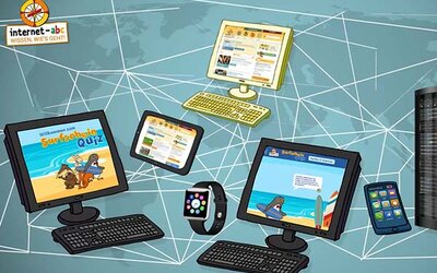 Vernetzte Geräte im Internet; Bild: Internet-ABC