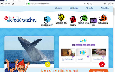 Screenshot: www.kindersache.de/