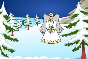 Engel in einer Winterlandschaft; Bild: Internet-ABC