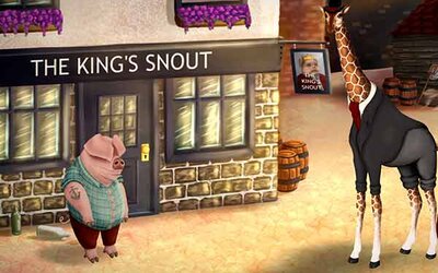 Detektiv Lord Winklebottom vor einem Gebäude; Bild: Cave Monsters