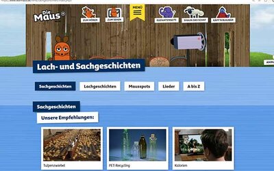 Screenshot: www.wdrmaus.de/...