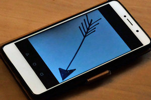 Smartphone und Pfeil; Bild: Internet-ABC