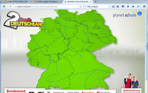 Screenshot: www.planet-schule.de/zwei-durch-deutschland/startseite/