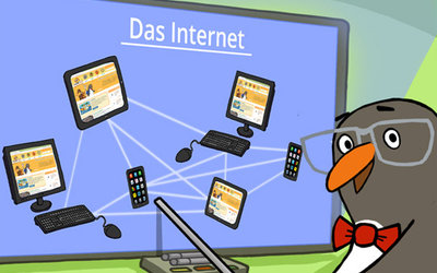 Bild aus dem Modul "So funktioniert das Internet - die Technik"; Bild: Internet-ABC