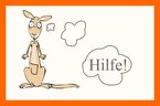 Percy mit einer "Hilfe"-Denkblase; Bild: Internet-ABC Percy mit einer "Hilfe"-Denkblase