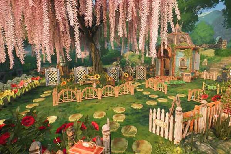 Garten mit Zäunen und Blumen; Bild: Bigben Interactive GmbH Garten mit Zäunen und Blumen; Bild: Bigben Interactive GmbH