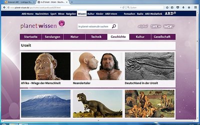 Screenshot: www.planet-wissen.de/.../pwtkurzeit100.html