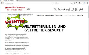 Screenshot: www.weltretter.de