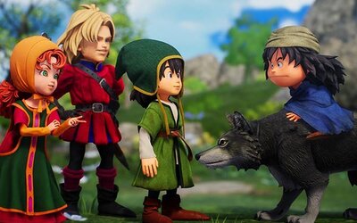 Spielfiguren im Spiel "Dragon Quest VII Reimagined"; Bild: Square Enix