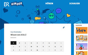 Screenshot der Seite: https://www.br.de/kinder/wissen-kinder-lexikon-a-z-100.html