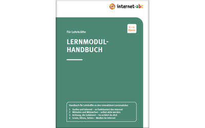 Titelblatt des Lernmodul-Handbuchs; Bild: Internet-ABC