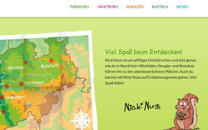 Screenshot der Seite nrw-entdecken.de