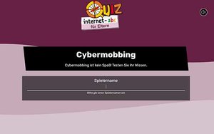 Cybermobbbing-Quiz für Eltern