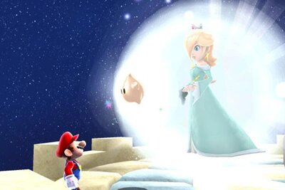 Mario und Rosalina treffen sich im Spiel "Super Mario Galaxy & Super Mario Galaxy 2"; Bild: Nintendo