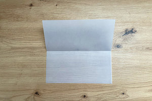 Transparentpapier 1x gefaltet; Bild: Internet-ABC