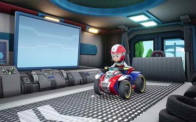 Vorbereitung auf ein Rennen.