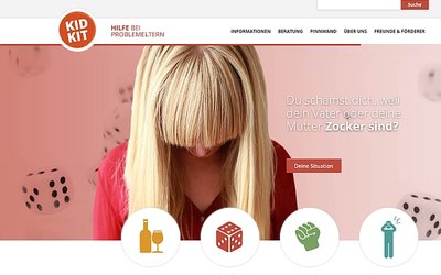 Screenshot der Internetseite www.kidkit.de
