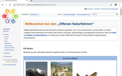 Screenshot: offene-naturfuehrer.de