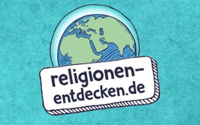Logo von religionen-entdecken.de; Bild: religionen entdecken