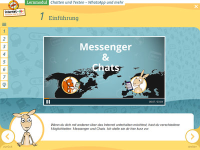 Ein Video zum Thema "Chat und Messenger".