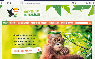 Screenshot: www.abenteuer-regenwald.de