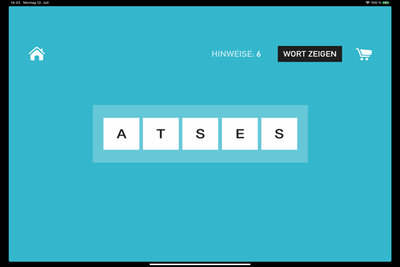 Screenshot aus "Word Puzzle Quiz"; Bild: Zeec