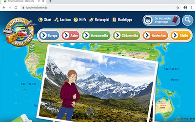 Screenshot: www.kinderweltreise.de