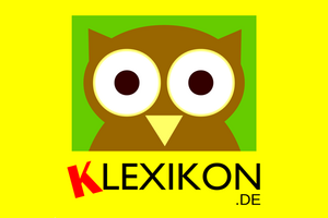 Das Klexikon-Logo: Eule mit der Schrift "Klexikon.de" darunter