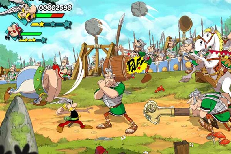 Asterix und Obelix kämpfen gegen die Römer im Spiel "Asterix & Obelix: Slap them All!"; Bild: Microids Asterix und Obelix kämpfen gegen die Römer im Spiel "Asterix & Obelix: Slap them All!"; Bild: Microids