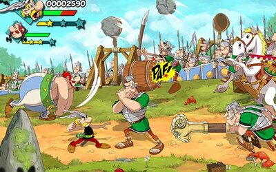 Asterix und Obelix kämpfen gegen die Römer im Spiel "Asterix & Obelix: Slap them All!"; Bild: Microids