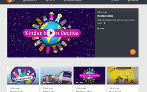 Screenshot der logo-Internetseite zum Thema Kinderrechte.