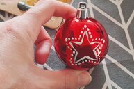 Fertige Kugel mit Stern; Bild: Internet-ABC Fertige Kugel mit Stern; Bild: Internet-ABC