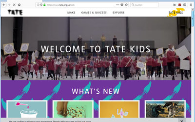 Screenshot: kids.tate.org.uk