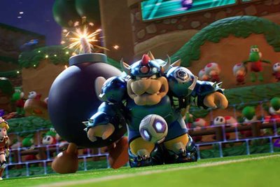 Screenshot aus dem Spiel "Mario Strikers: Battle League Football"; Bild: Nintendo
