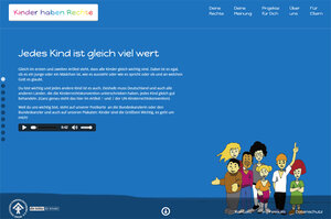 Screenshot der Internetseite kinder-haben-rechte.org
