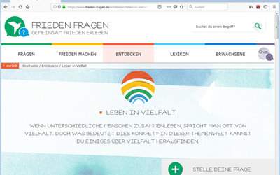 Screenshot: www.frieden-fragen.de/ ... /vielfalt.html