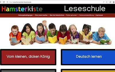 Screenshot: www.hamsterkiste-leseschule.de/...