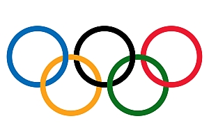 Olympische Flagge; Bild: Internet ABC, gemeinfrei