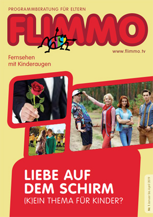 Cover der FLIMMO-Ausgabe 01/2019; Bild: Programmberatung für Eltern e.V.