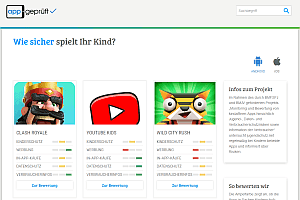 Screenshot der Website; Bild: app-geprüft.net