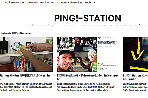Screenshot der PING!-Webseite; Bild: PINGSTATION